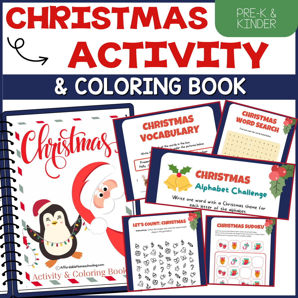 Christmas Activity and Coloring Book