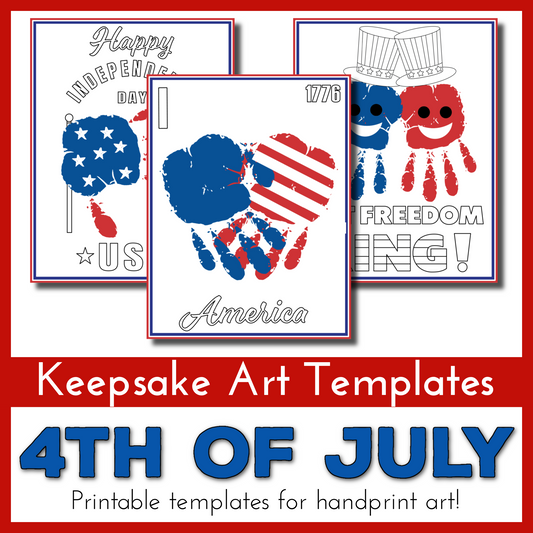 4th of July Handprint Art