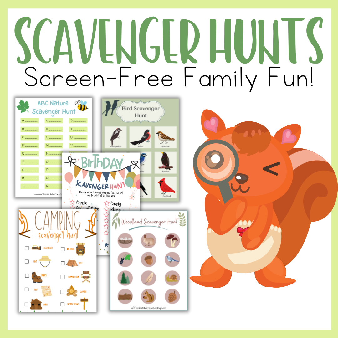 Printable Scavenger Hunts for Kids – Affordable Homeschooling
